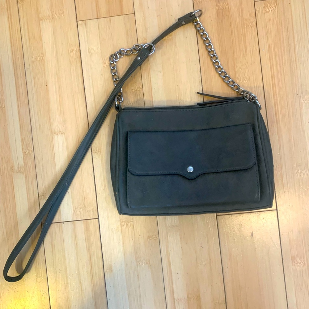 Green, crossbody bag
